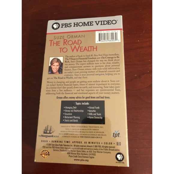 The Road to Wealth VHS Suze Orman New, Sealed 9 Steps to Financial Success - Picture 2 of 3